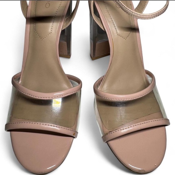 Aldo Blush and Clear Strappy Heels - Picture 5 of 5